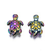 Rack Plating Rainbow Color Alloy Beads X-PALLOY-S180-333-2