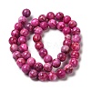 Natural Dyed White Jade Beads Strands G-M402-C03-01-4