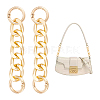 2Pcs Aluminum Curb Chain Purse Strap Extender FIND-UN0003-04A-LG-1