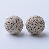 Unwaxed Natural Lava Rock Beads G-F325-12mm-17-1