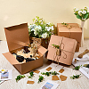 8Pcs Square Folding Kraft Paper Mailer Boxes CON-CP0001-018C-4