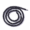 Natural Black Onyx Beads Strands G-F596-28-4mm-2