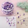 400Pcs 4 Colors Opaque Acrylic Beads MACR-SZ0001-79C-3