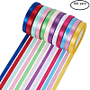 24 Colors High Dense Polyester Satin Ribbons SRIB-PH0001-04-6mm-1