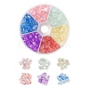 6 Colors Imitation Aquamarine Glass Beads & Baking Painted Glass Beads GLAA-FS0001-08-1
