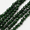 Synthetic Green Goldstone Beads Strands X-G-A129-3mm-G01-1