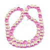 Electroplate Baking Paint Transparent Glass Beads Strands GL-CBA2ED2-05A-2