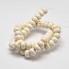 Rondelle Natural Magnesite Beads Strands X-G-M138-25-2