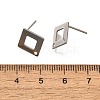 Anti-Tarnish 304 Stainless Steel Stud Earring Findings STAS-F311-17P-3
