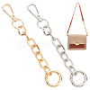 WADORN 2Pcs 2 Colors Iron Cable Chain Purse Strap Extenders IFIN-WR0001-11B-1