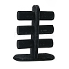 Wooden Velours T-Bar Bracelet/Bangle Display Stands BDIS-N018-01-2