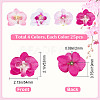 CRASPIRE 100Pcs 4 Colors Cloth Imitation Phalaenopsis Amabilis AJEW-CP0001-86-2