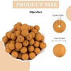 80Pcs Round Silicone Focal Beads SIL-SZ0001-24-19-2