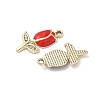 Alloy Enamel Rhinestone Pendants FIND-L024-19G-2