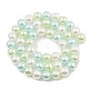Baking Paint Pearlized Glass Pearl Round Bead Strands PEAR-H019-02C-08-4