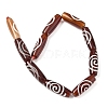 Rice Shape Tibetan Style dZi Beads Strands G-A269-A20-01-3