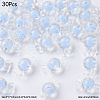 30Pcs Transparent Acrylic Beads OACR-YW0002-18B-1