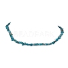 Natural Apatite Chip Beaded Necklace NJEW-JN04616-15-1