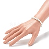 Natural Larimar Beaded Stretch Bracelets for Kids BJEW-JB06250-08-3