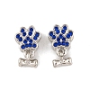 Rack Plating Alloy Rhinestone European Dangle Charms FIND-C055-19P-03-1