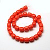 Imitation Amber Resin Drum Beads Strands for Buddhist Jewelry Making RESI-A009D-12mm-02-2