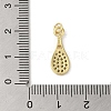 Rack Plating Brass Micro Pave Cubic Zirconia Pendants KK-C052-33B-G-3