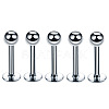 304 Stainless Steel Round Internally Threaded Labrets for Women Men WG9B6EB-03-1