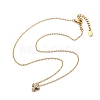 304 Stainless Steel Crystal Rhinestone Pendant Cable Chain Necklaces for Women LS-NJEW-C062-01D-G-4