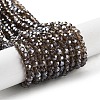 Electroplate Transparent Glass Beads Strands EGLA-A035-T4mm-A16-1