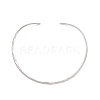 304 Stainless Steel Textured Wire Necklace Making STAS-B036-04P-1