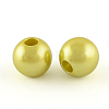 ABS Plastic Imitation Pearl Beads X-MACR-R530-20mm-M-2