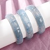 Rectangle Natural Dyed White Jade Imitation Aquamarine Beaded Stretch Bracelets for Women Men GG-CBA9ACE-C11-1