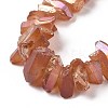 Natural Quartz Crystal Points Beads Strands G-K181-B22-3