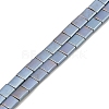 Electroplated Frosted Non-magnetic Synthetic Hematite Beads Strands G-G089-B01-10-1