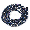 Electroplate Glass Beads Strands EGLA-A044-P2mm-B16-3
