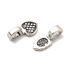 Tibetan Style Alloy Glue-on Flat Pad Bails for Pendant Making PALLOY-PH0012-24-2