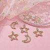 8Pcs 2 Styles Alloy Pendants FIND-YW0003-61-5