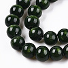 Imitate Green Goldstone Glass Beads Strands GLAA-N001-8mm-A01-3