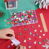 300Pcs 2-Hole Spray Painted Wooden Buttons BUTT-SP0001-02-3