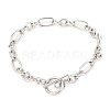 Tarnish Resistant Unisex 304 Stainless Steel Figaro Chain Bracelets BJEW-H541-06A-P-6
