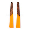 Opaque Resin & Walnut Wood Big Pendants X-RESI-TAC0017-46-C02-2