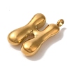 Ion Plating(IP) 304 Stainless Steel Pendants STAS-M017-08G-08-2