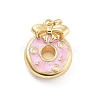 Rack Plating Brass Enamel Pendants KK-G512-19B-G-1