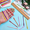 100Pcs Plastic Yarn Knitting Needles SENE-SP0001-01-3