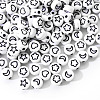 Opaque White Acrylic Beads SACR-YW0001-21B-2