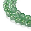 Frosted Transparent Glass Bead Strands GLAA-P065-8mm-04-4
