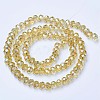 Electroplate Glass Beads Strands EGLA-A034-T2mm-B18-2