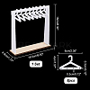 1 Set Opaque Acrylic with Wood Earring Display Stands EDIS-PH0001-52-2