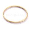 3Pcs 3 Colors Women's Simple Fashion 304 Stainless Steel Stackable Buddhist Bangles BJEW-H547-01-3