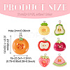 8Pcs Opaque Resin Pendants CRES-TA0001-69-3